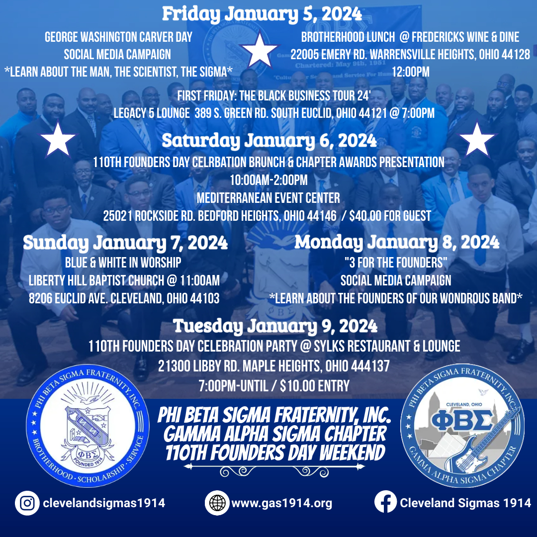 110th Founders Day Weekend 2023 Gamma Alpha Sigma Chapter